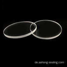Frostierte Hochtemperaturrunde Quarzglasscheibe